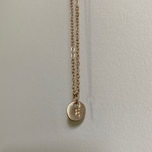 “E” necklace